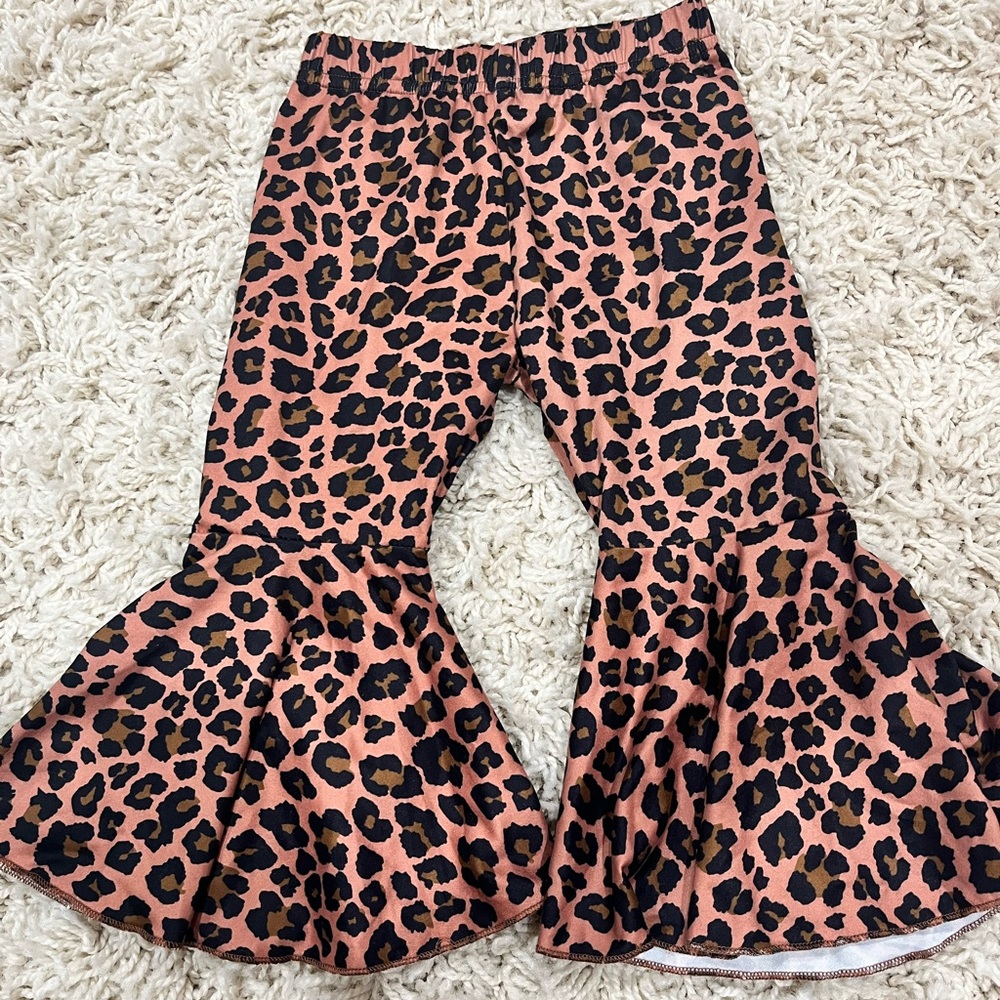 Brand New Leopard Flare Pants 12-18 Months
